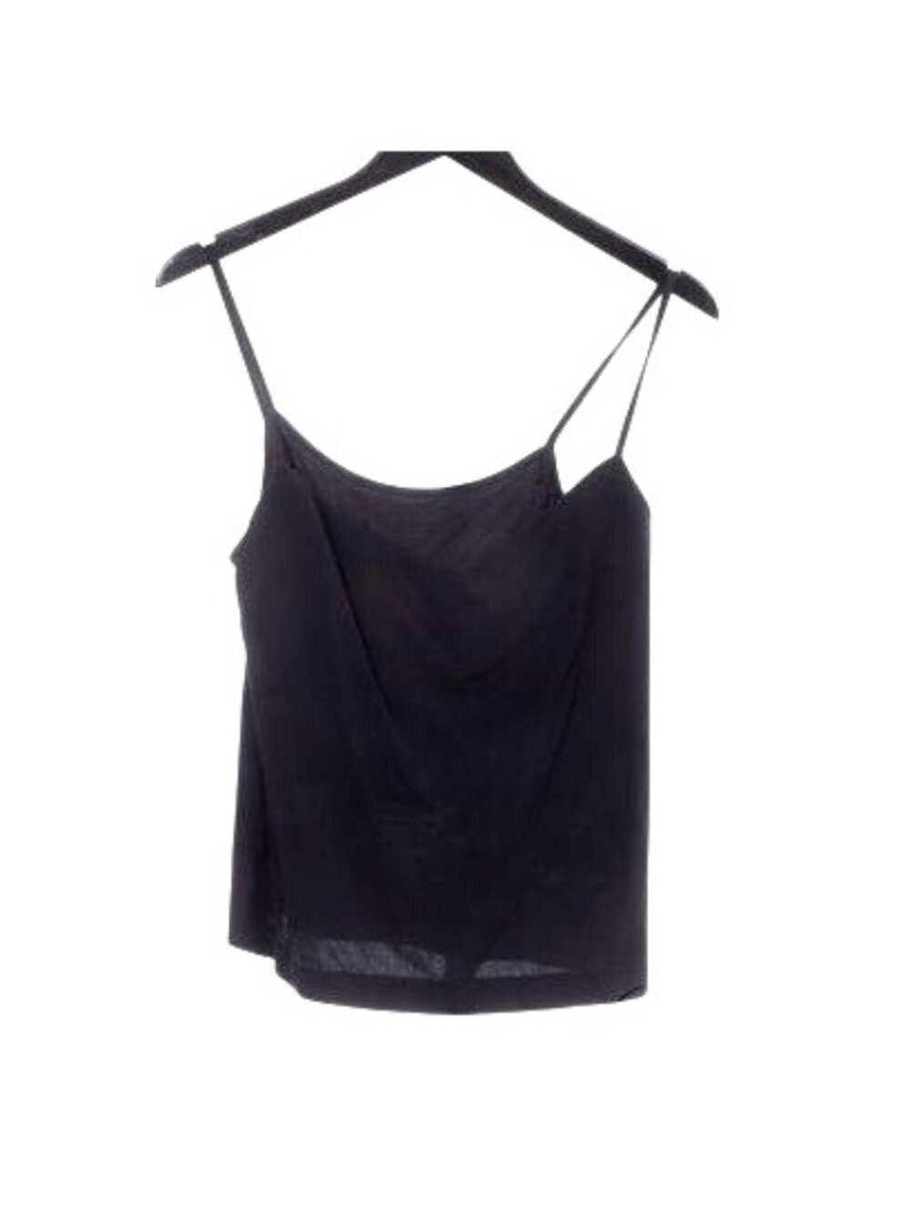 La Perla Black Stretch Built-In Bra Tank Top Size 48 L/XL Made in Italy